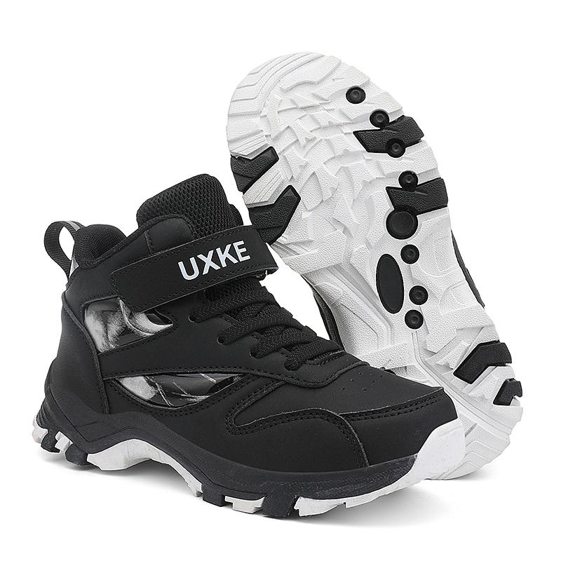 Autumn and Winter Boys' High Top Outdoor Sports Shoes Velcro Children's Boots Winter Sports Shoes