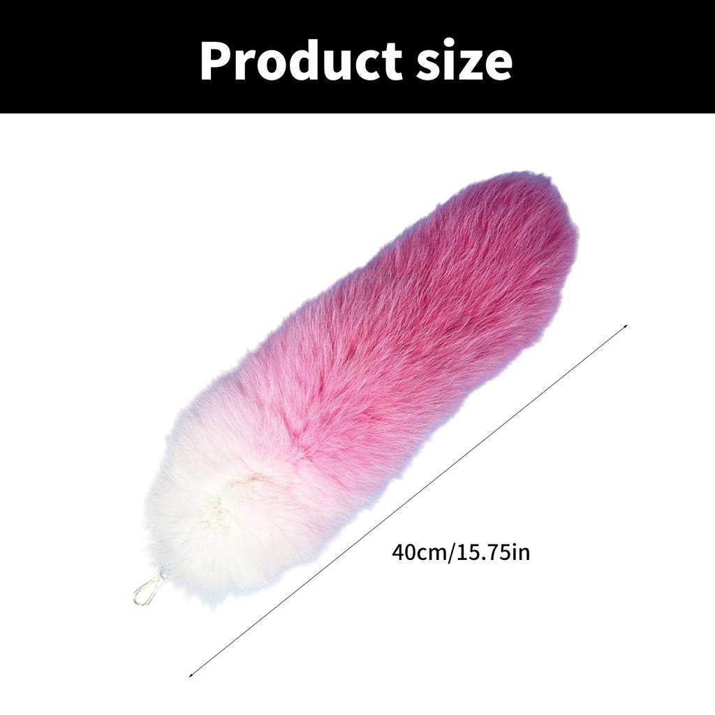 Multipurpose Foxes Tail Keyring Versatile Car Pendant Keychain Charm or Purse Pendant In Assorted Color Stylish Outfits