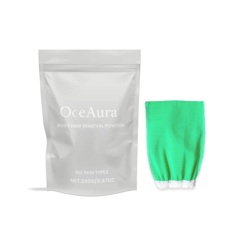 Full Body Hair Removal Powder Dry Touch Mild Formula Effective for Leg Arm Armpit Easy Application Home Spa Solution