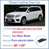 Car Front Wiper Blades For Mercedes Benz GLS X166 2013- Durable Windshield Windscreen Wipers Blades Strip Tools Accessories