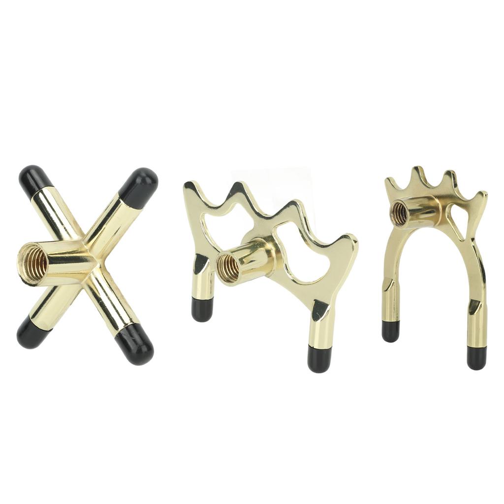 3PCS Pool Bridge Head Reusable Aluminium Alloy Billiard Cue Bridge Head for Billiard Pool Cue Stick