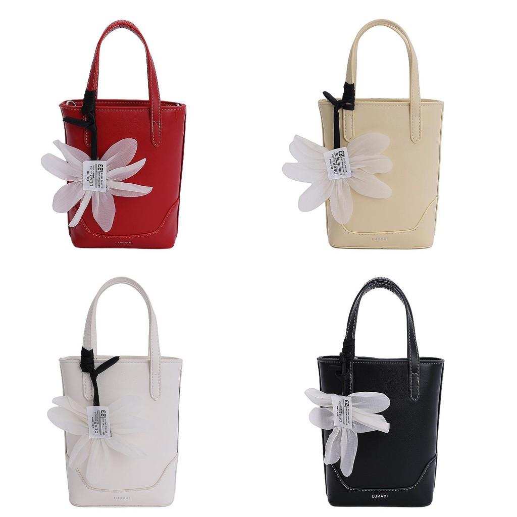 Solid Color Water Bucket Bag With Soft Pu Leather And Inner Phone Pocket For Summer Fashion