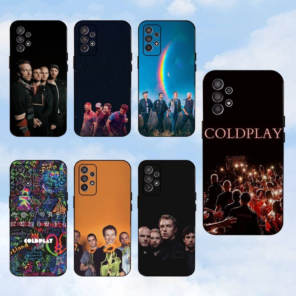 Band C-Coldplay Phone Case For Samsung S25,S24,S23,S22,S21,S20,S10,Ultra,Plus,Lite,FE,Soft Silicone Black Cover