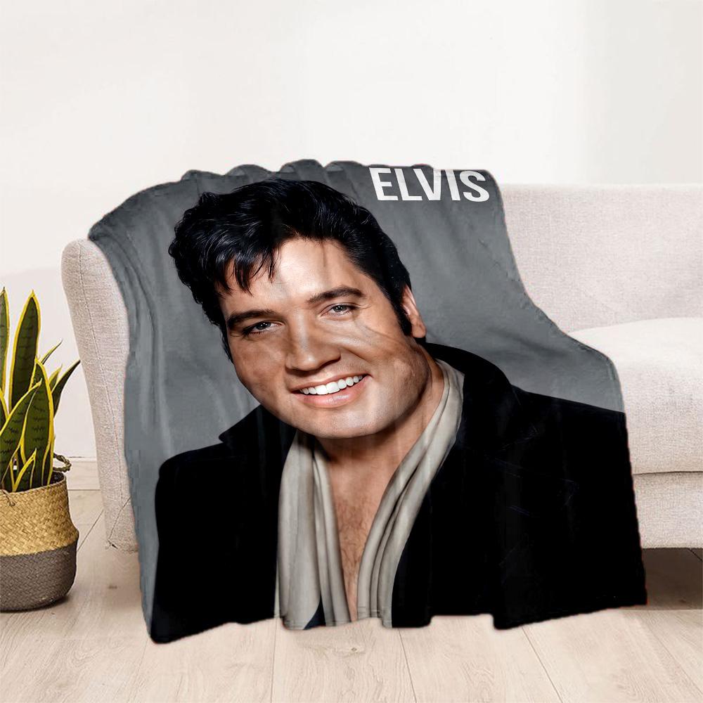 Elvis: Rock Legend Blanket Durable Comfort Perfect for Chair Sofa Bed for All Seasons Modern Best Holiday Gift for Friends Family