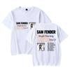 Sam Fender People Watching Gira Norteamérica 2025 Camiseta de manga corta de algodón puro con cuello redondo de moda para unisex y mujeres