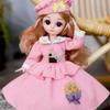 30cm 1/6 BJD Princess Doll Dress Up with Clothes Shoes 20 Joints Movable Cute Sweet Face Child Girl Birthday Gift Kids Doll Toy