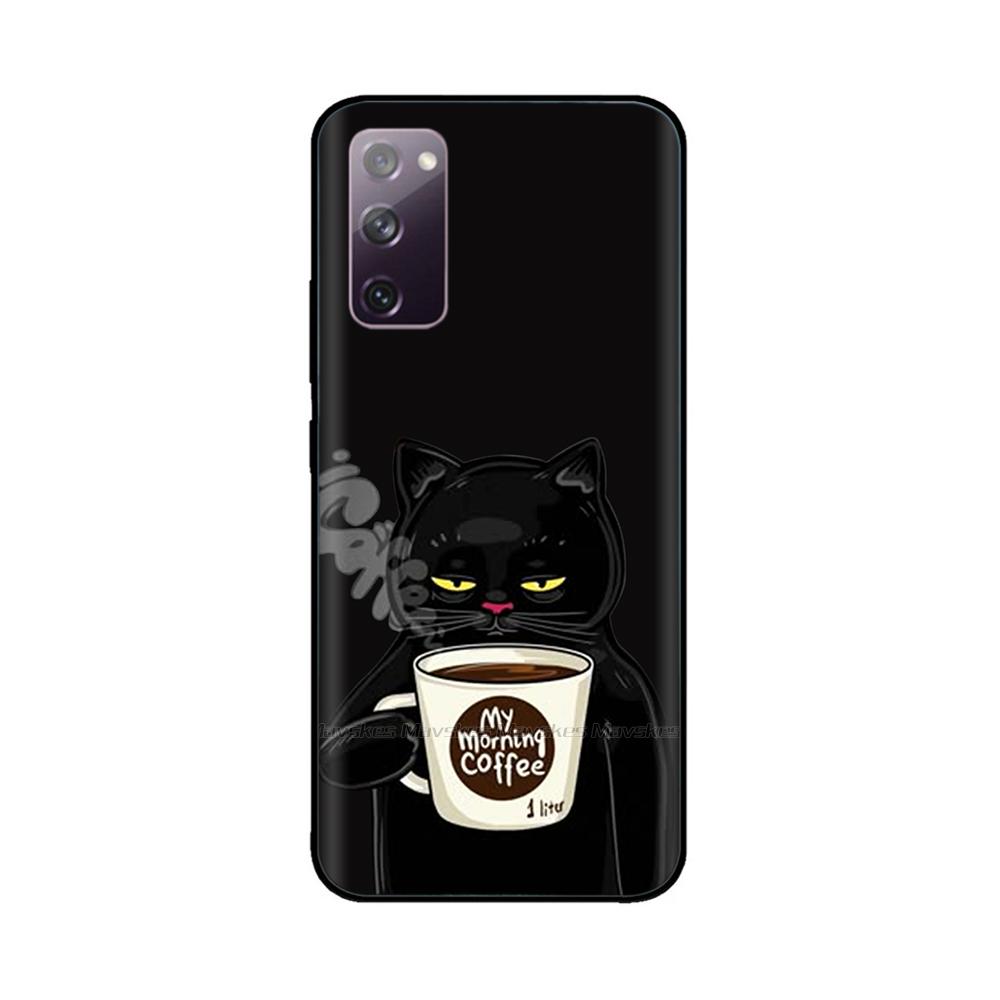 For Samsung Galaxy S20 FE Phone Case Cute Panda Funda Back Cover For Samsung S20 Ultra S20+ Liquid Silicone Protective Bumper