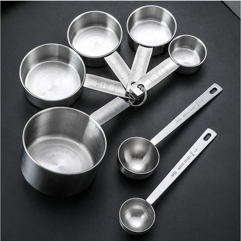 Stainless Steel Coffee Measuring Spoon with Scale Kitchen Measuring Cup  Seasoning Measuring