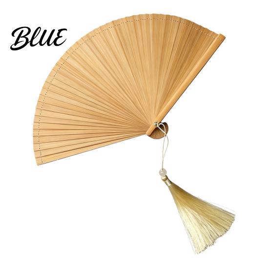 Portable Pocket Fan Vintage Japanese Bamboo Folding Fan Elegant Handheld with Tassels Decorative Cooling Oriental Style Accessory for Dancing