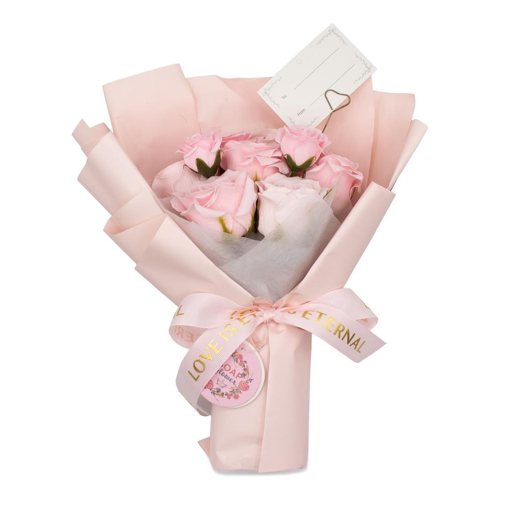 Large Pink Roses Bouquet – Love Is Eternal – Gift Card