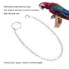 Stainless Steel Split Foot Chain for Large Parrot Pet Training Anklet Ring for Birds Parrots