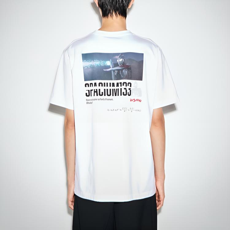 UNIQLO Letter Graphic Print Crew Neck Short Sleeve T-Shirt Unisex tops 458598-00