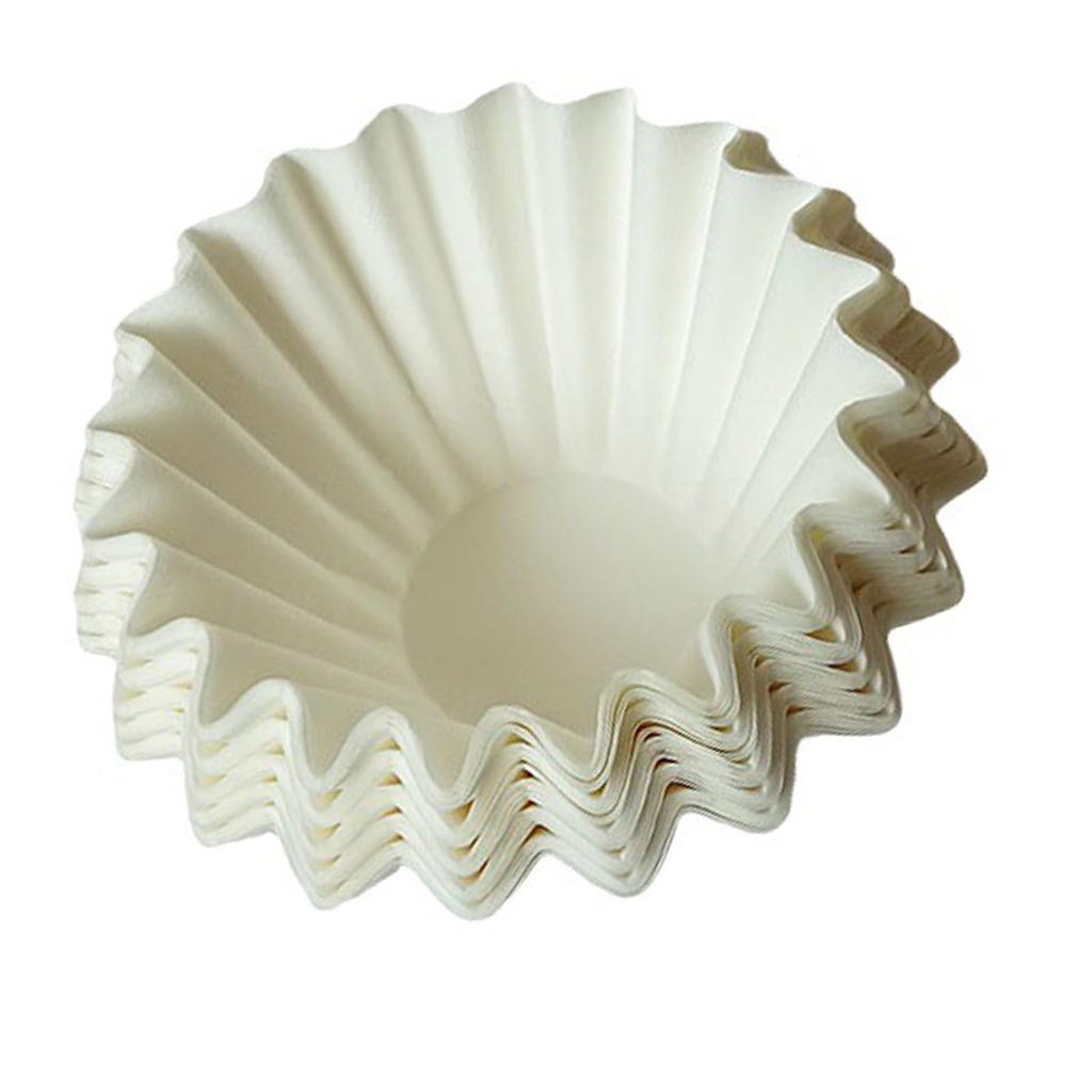 100 Buc Hârtie Filtru Cafea 185mm De Unică Folosință Formă Rotundă Strecurătoare Cafea pentru Băuturi Acasă