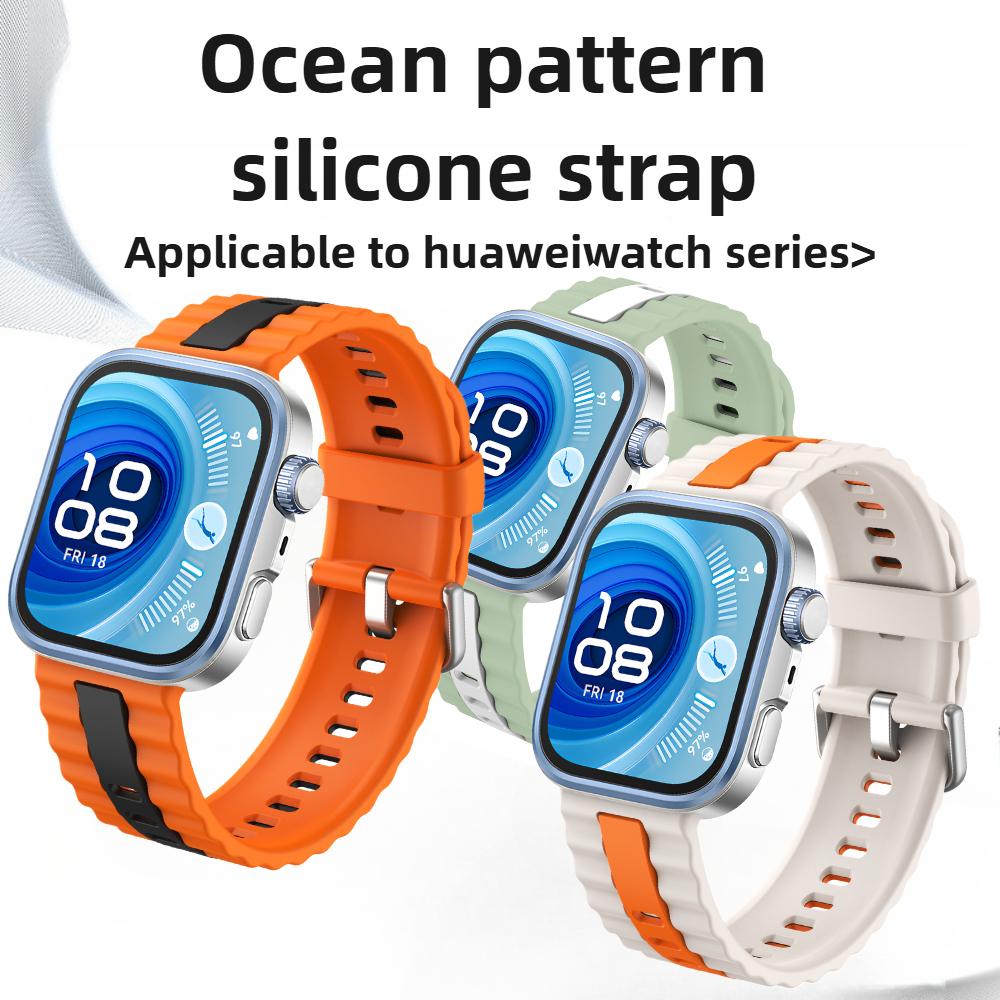 Sportovní silikonový řemínek pro Huawei Watch Fit 4 Pro Dvoubarevný pásek Prodyšný náramek Correa Pro Huawei Fit3 Fit4 Pro Příslušenství