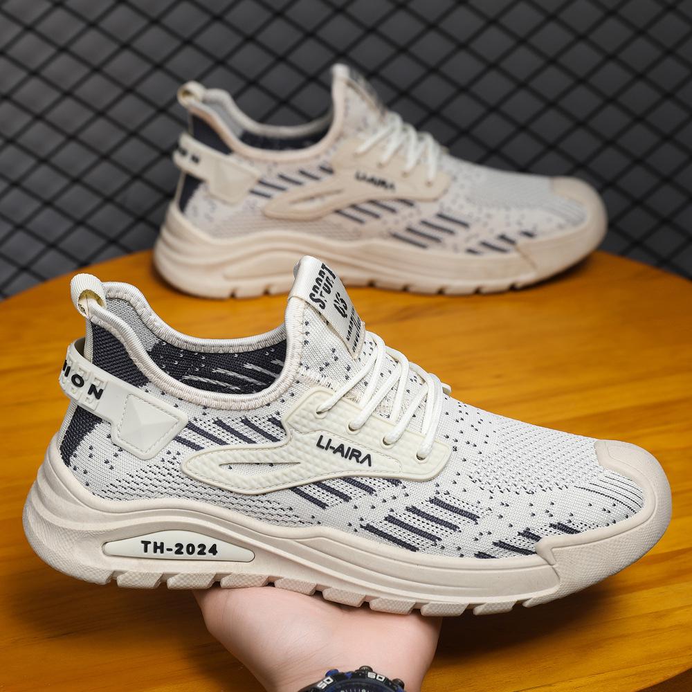 Pánské prodyšné síťované tenisky - Pohodlné, všestranné, ležérní běžecké boty se silnou podrážkou