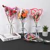 Transparent Rose Packaging Bags Flower Bouquet Plastic Bag Bouquet Wrapping Paper One Straight Bag Flower Packagin