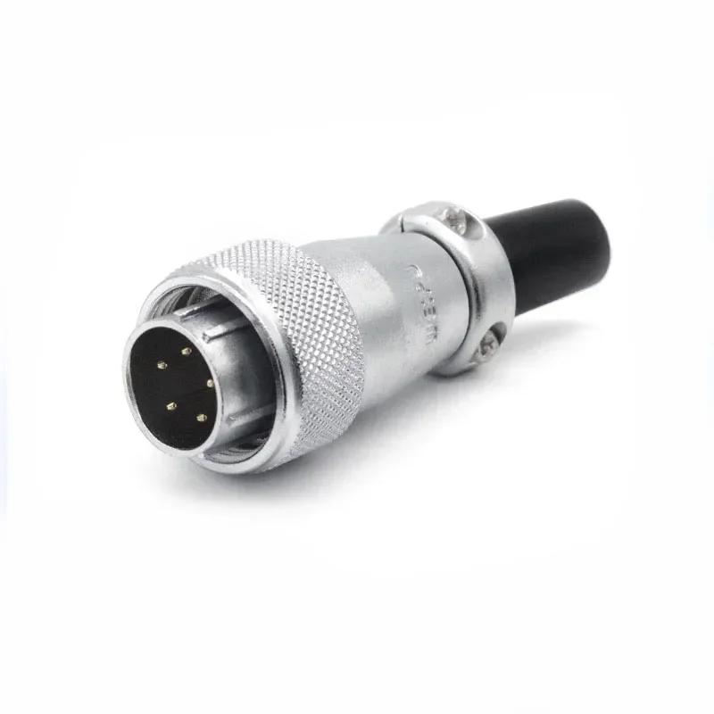WEIPU WS16 TQ+ZM LED Light M16 Electrical Avaition Connector 2 3 4 5 7 9 10 Pin Adapter Male Plug Female Socket Rear Nut Seat