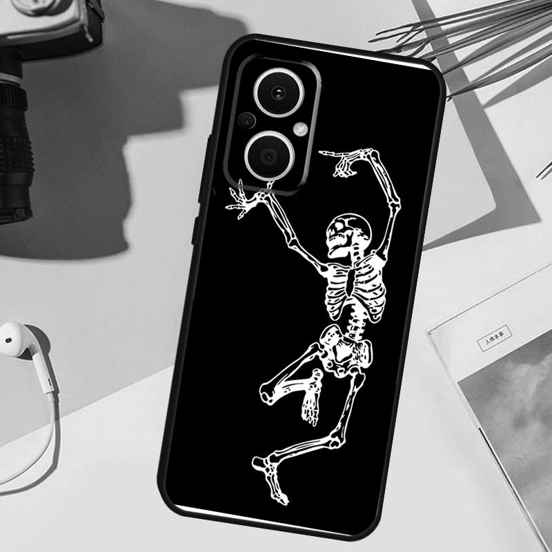 Gothic Fashion Skull Cover For OPPO Reno 12F 11F 13F 14F 8T 7 8 Lite 10 11 12 13 14 OPPO Find X9 X8 X6 X5 Pro Case