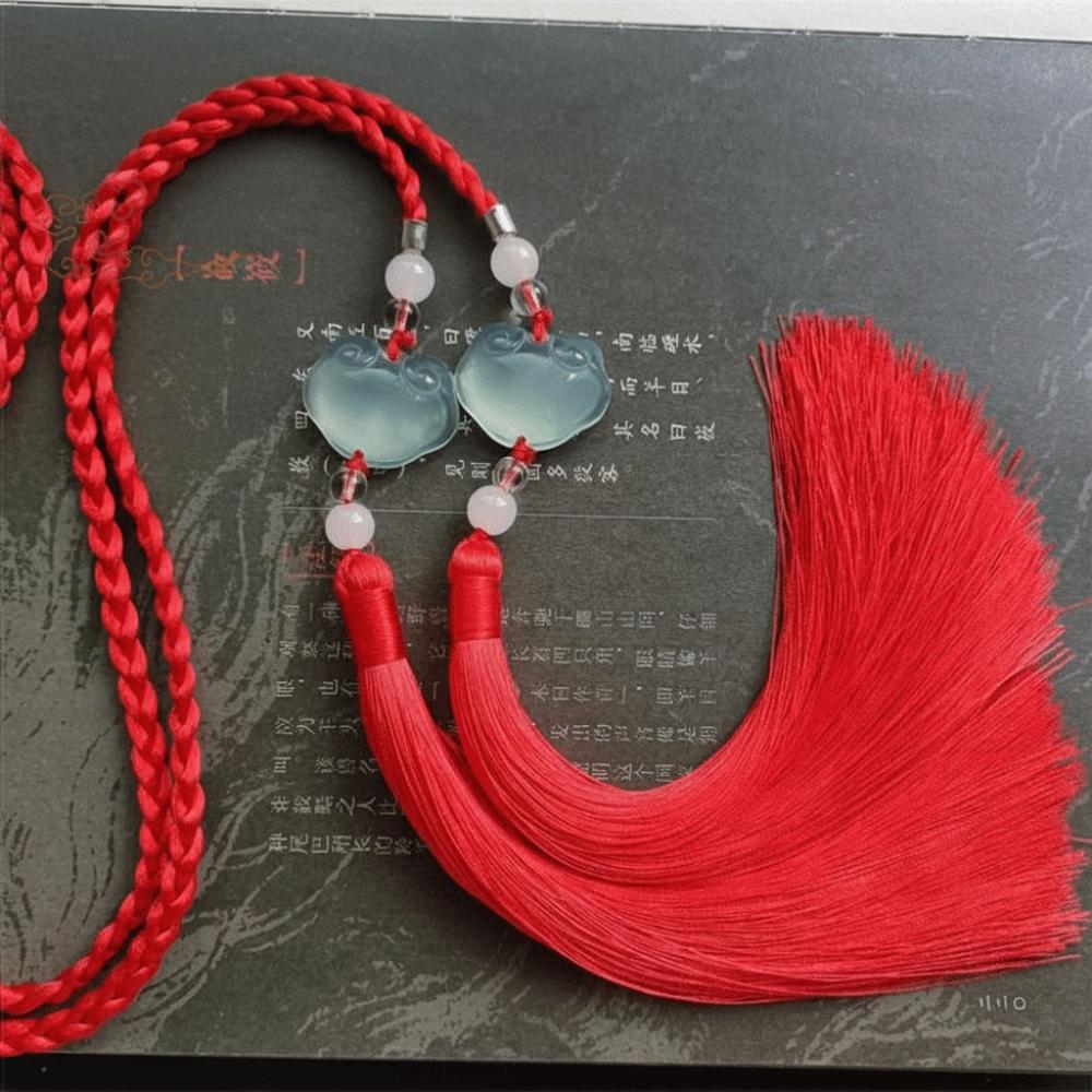 Round Neck Hanfu Palace Sash Belt Simple Waist Cord Belt New Tassel Pendant Belt Gift