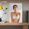 Metall-Wandkunst Küstenfrau Silhouette Wanddeko Modern 2D Flach Wetterfestes Eisenblech für Wohnzimmer Poolbereich Badezimmer
