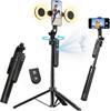 B180 1.8m 360° Rotating Face Tracking Tripod & Selfie Stick for TikTok Live