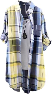 Verificar Long Plus Macio Longo Menina da Montanha YEXL [J.STORE] Camisa Feminina, Comprimento, Primavera/Verão, Tamanho, Blusa, Elegante, Leve, Manga, Estilo,