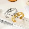 Trendy Women's Gold-Plated Geometric Open Bracelet - Luxurious, Colorfast Design