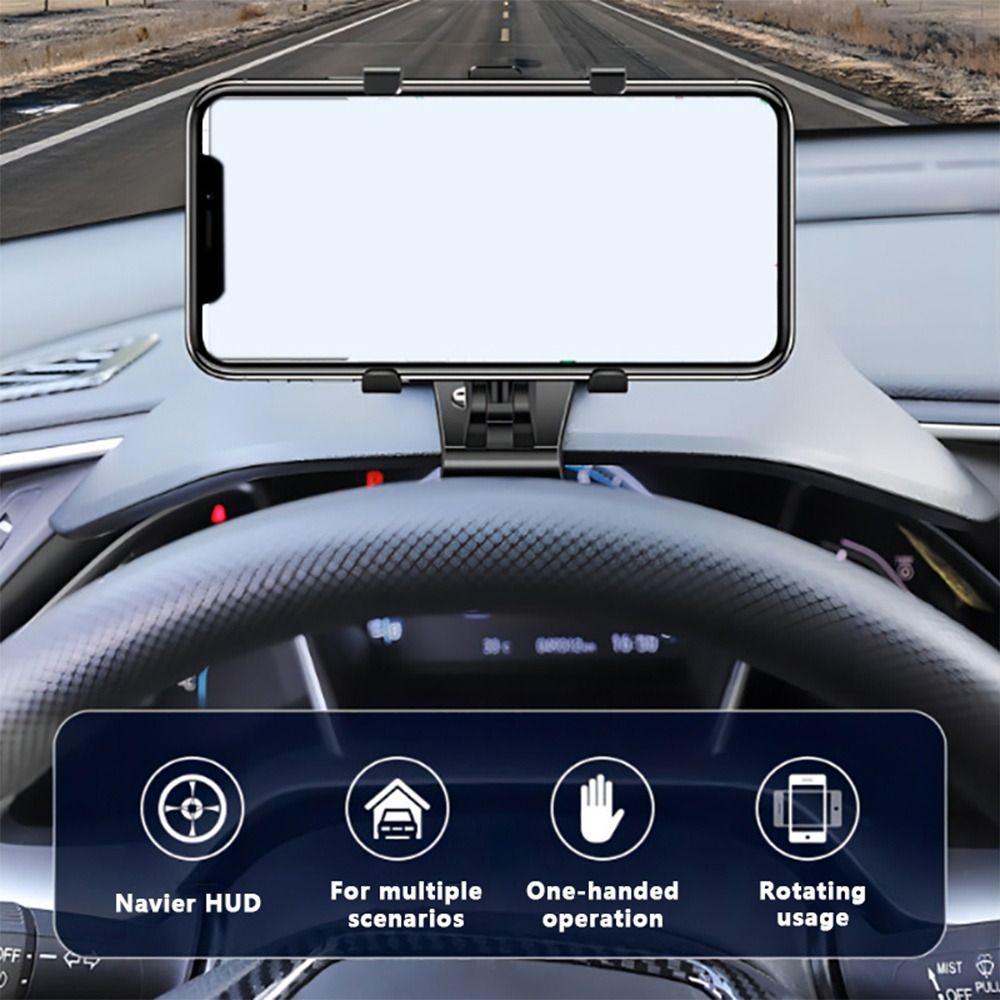 Multi Functional Plastic Car Mobile Phone Holder Rotatable Universal Phone Stand Easy Clip Mount Car Phone Support Vehicle Mount