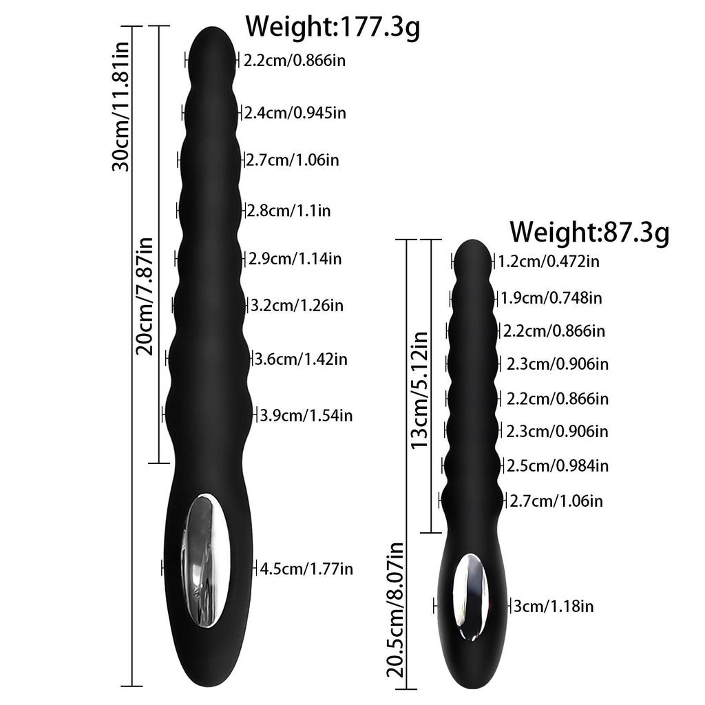 Silicone Bead Butt Plug & Anal Vibrator for Men and Women