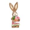 1-3PCS Bunny Decor Easter Decorations Garden Ornaments Straw Rabbit Exquisite Hand Gifts Creative Straw Bunny With Carrot Decor