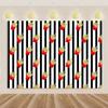 Pizza Hamburger Backdrop Supplies Quick Food Kid Birthday Party Decoration Cola French Fries Background Banner Photography Prop