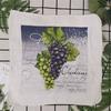 1Pc Small 20x20cm Square Cotton Terry Printed Towel European American Pastoral Flowers Absorbent Kitchen Dishcloth
