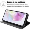 Coque de protection - BOOLING - Samsung Galaxy A35 5G - Cuir PU et TPU antichoc - Fonction de support réglable