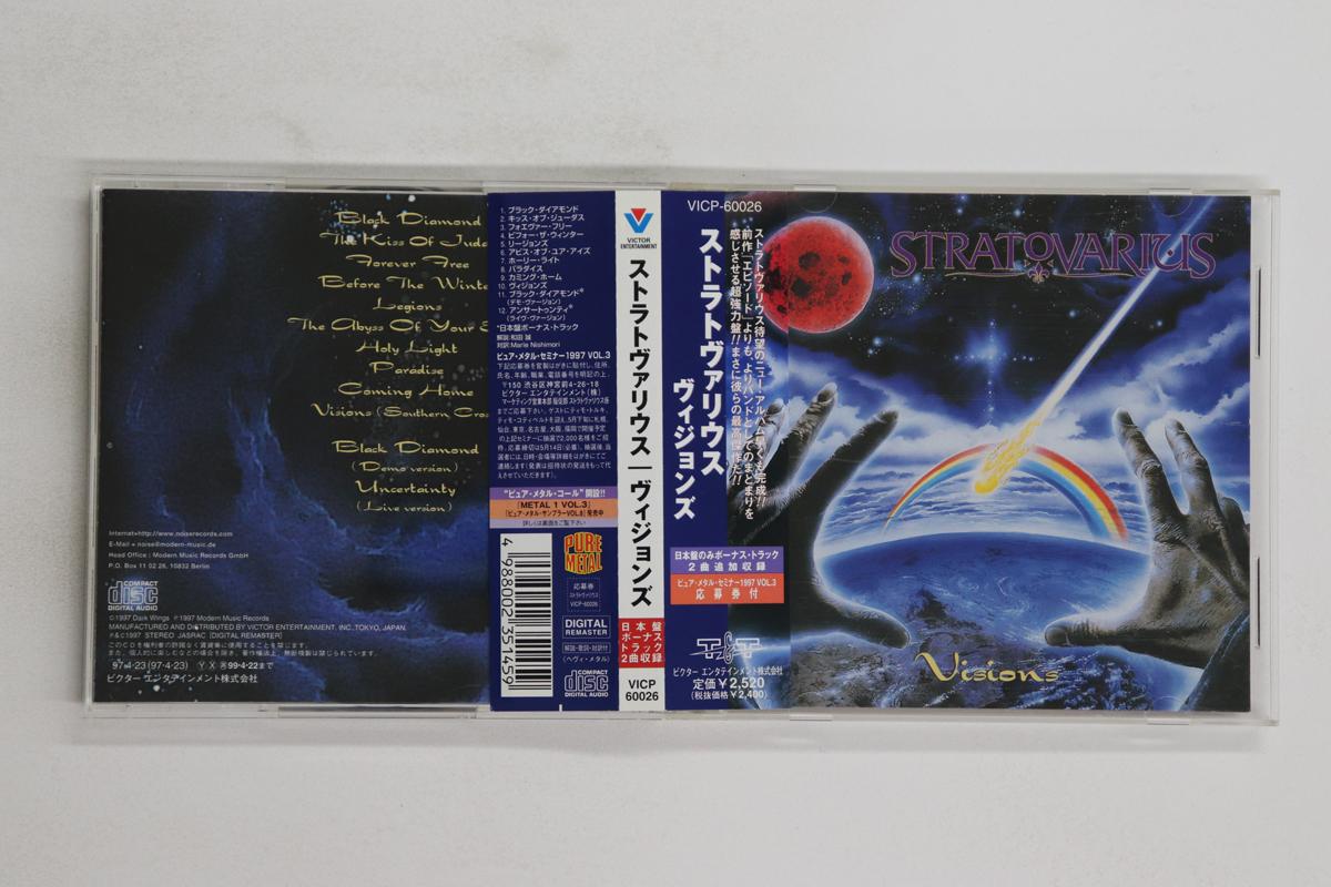 

CD STRATOVARIUS - Visions VICP60026 T&T 1997 Япония Оби Рок Б/У