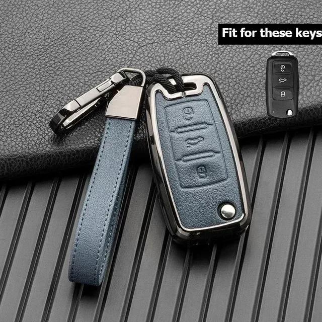 Husă pentru chei de mașină pentru Volkswagen VW Golf 3 4 5 6 Mk4 Mk6 Passat B5 B6 B7 B8 Cc Polo Tiguan Mk2 Touran Jetta 6 Bora Mk6
