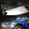 Off-Road Motorcycle LED Light Bar Focus Beams 6LEDS 12V 24V Universal Waterproof Kit for Jeep Wrangler  Truck Tractors SUV 4x4