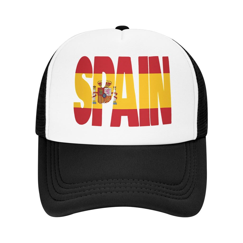 Summer Mesh Sun Hats The coat of arms of Spain Summer Baseball Cap Fashion Trucker Hat UnisexTeens Design Snapback Cap