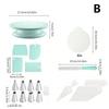 Cake Decorating Kit Cake Turntable Cream Spatula Stainless Steel Piping Tips Reusable Pastry Bags and Couplers Baking Supplies