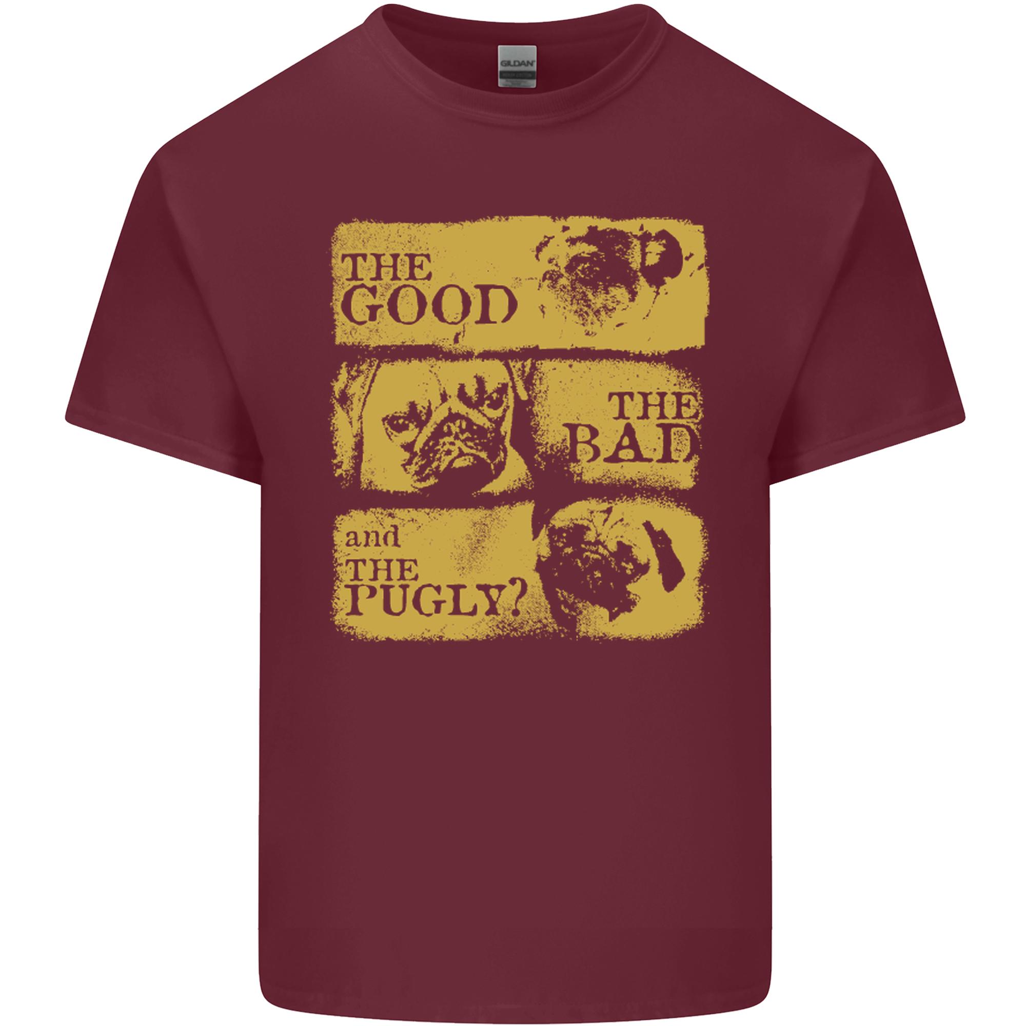 The Good the Bad the Pugly Funny Pug Unisexs Light Cotton TShirt S