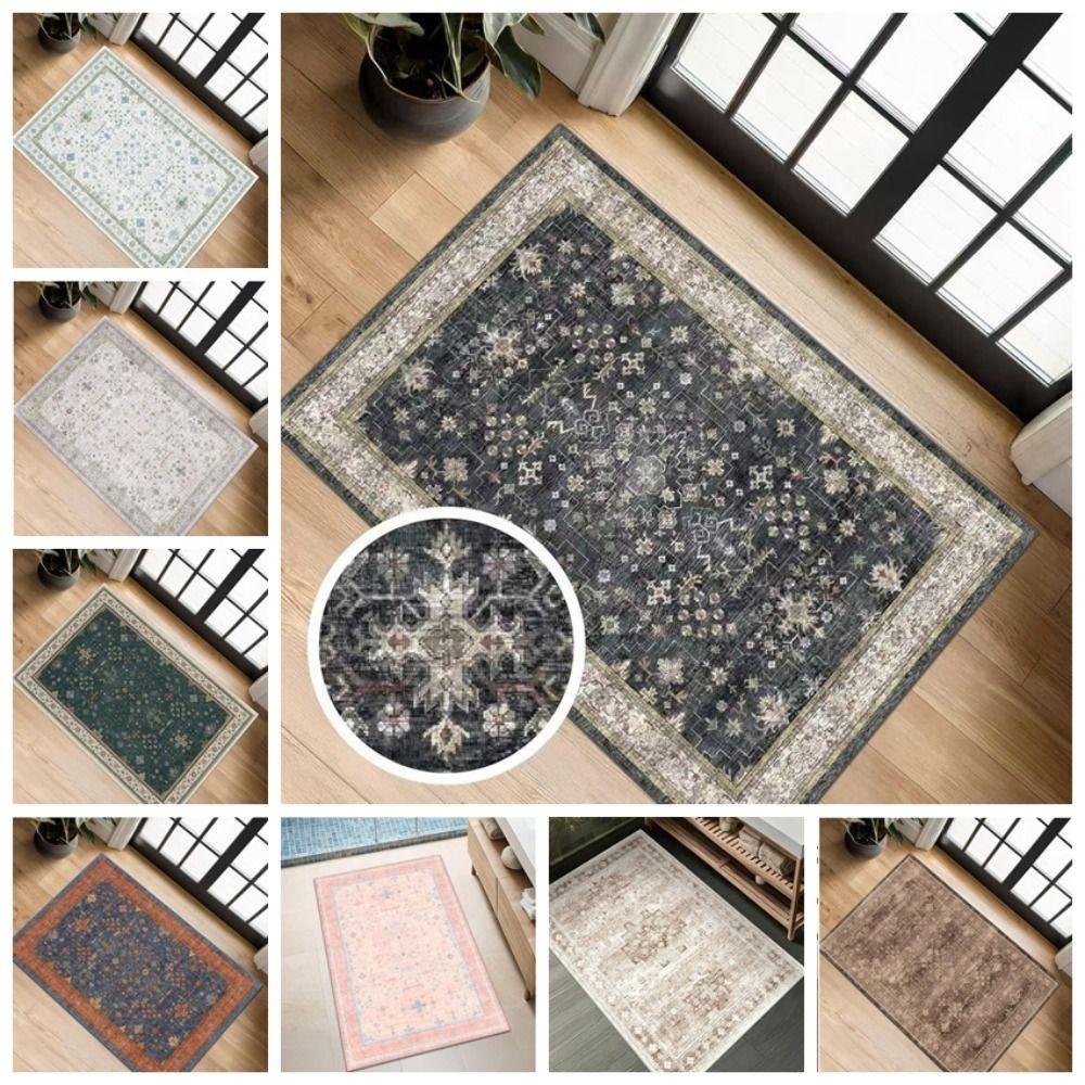 Non-Slip Small Rugs Washable Kitchen Bathroom Door Mat Entryway Rug  for Indoor Entrance