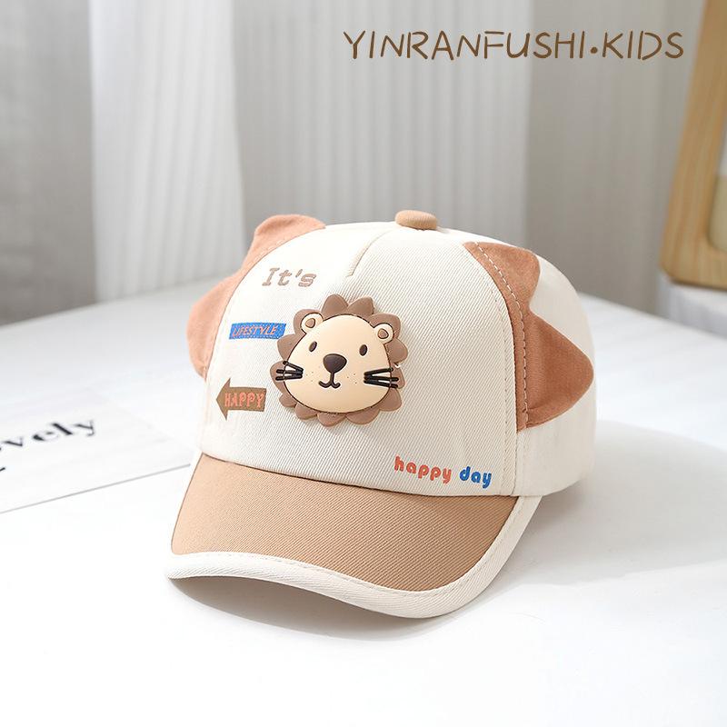 Children's Hat Spring and Autumn Girls Baseball Cap New Girls Baseball Cap Baby Sunscreen Hat Boys Sun Visor