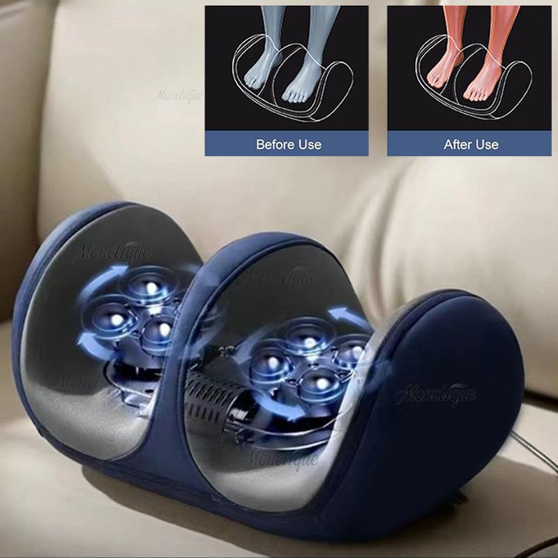 Shiatsu Foot Massager Machine Deep Tissue Rolling Muscle Massager Promotes Blood Circulation Home Office Unisex Gifts