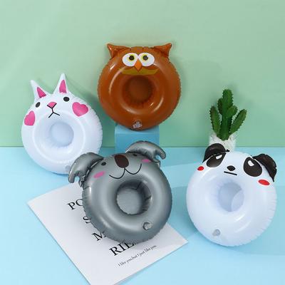 1Pcs Float  Bar Coasters Party Decoration Drink Floats Inflatable Drink Holders Inflatable Cup Coasters Swimming Pool Float