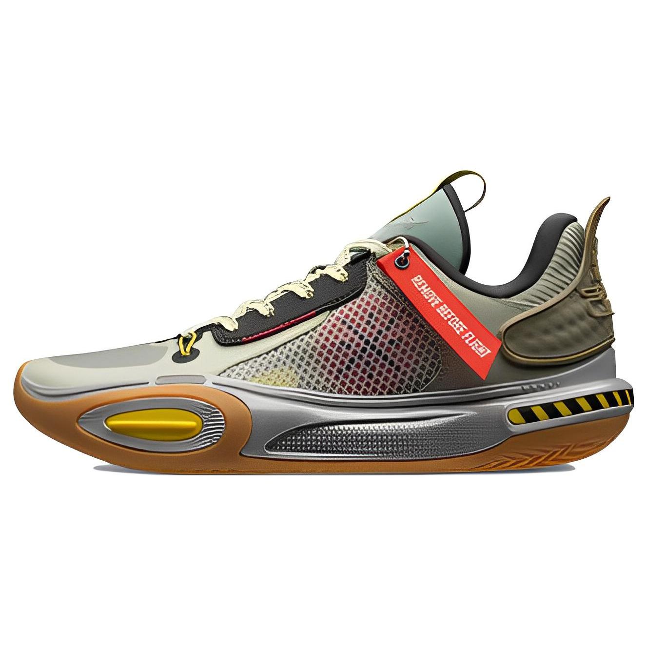 

Li Ning All City 11 Warning Cushioning Slip Resistant Abrasion Resistant Low top Basketball Shoes Men s Blue Yellow ABAT005-2 44
