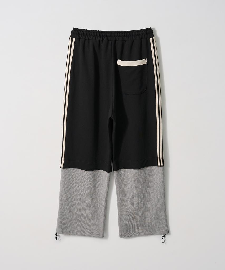 Gameoncheupaeb Binding Layered Sweatpants (Black)