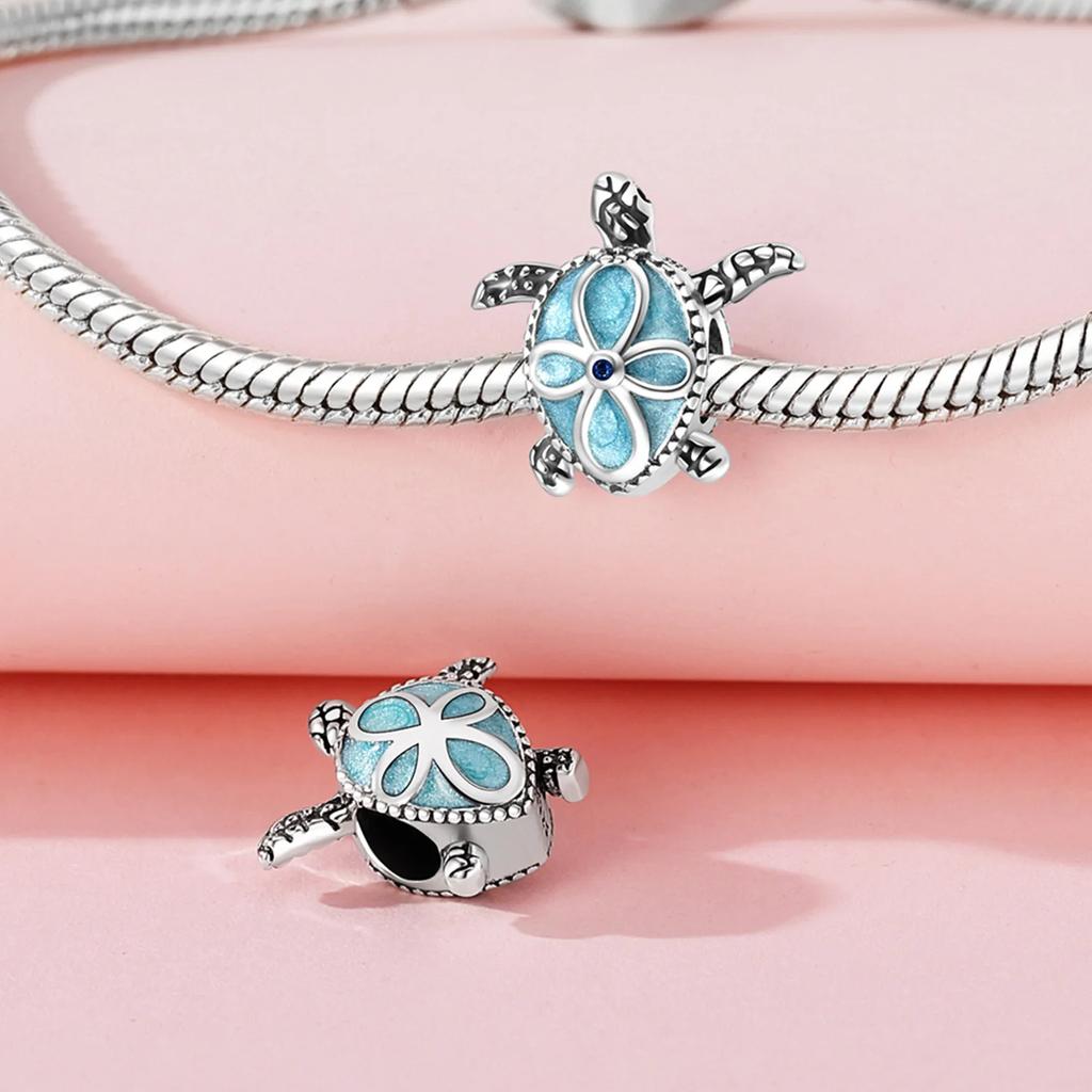 Summer Copper Sea World Kingdom Charm Pendant Beads Fit Charms Original Bracelet For Women Jewelry Making