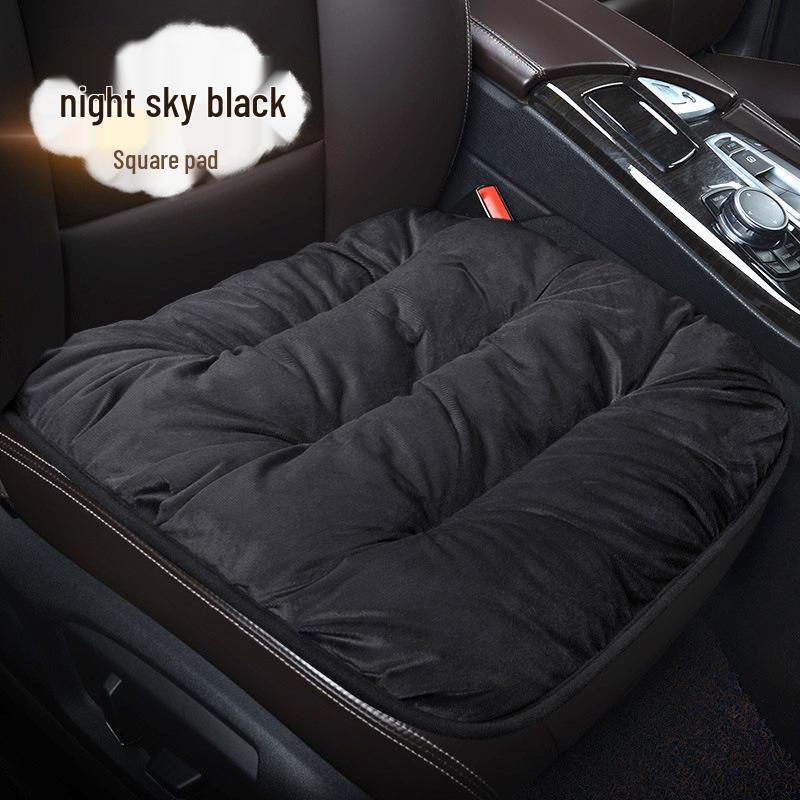Velvet Car Lumbar Support Cushion Set: Thickened, Warm & Comfortable for Autumn/Winter