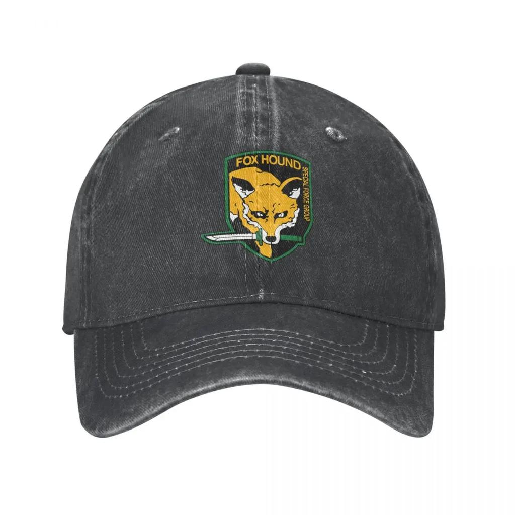 Metal Gear Solid Basebollkeps Fox Hound Kpop Dropshipping Tvättade Hip Hop-kepsar Herr Snygg Design Tvättad