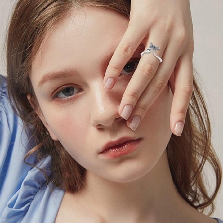 Crochet Rings for Finger Adjustable Size Yarns Knitting Rings Open Finger Rings