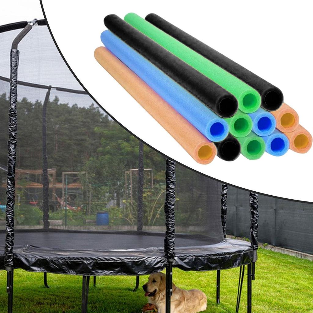 12 Pieces Trampoline Pole Foam Sleeves Replacements Lightweight Tubes Padding Outdoor